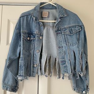 Furst of A Kind Vintage Cropped Denim Jacket - LF